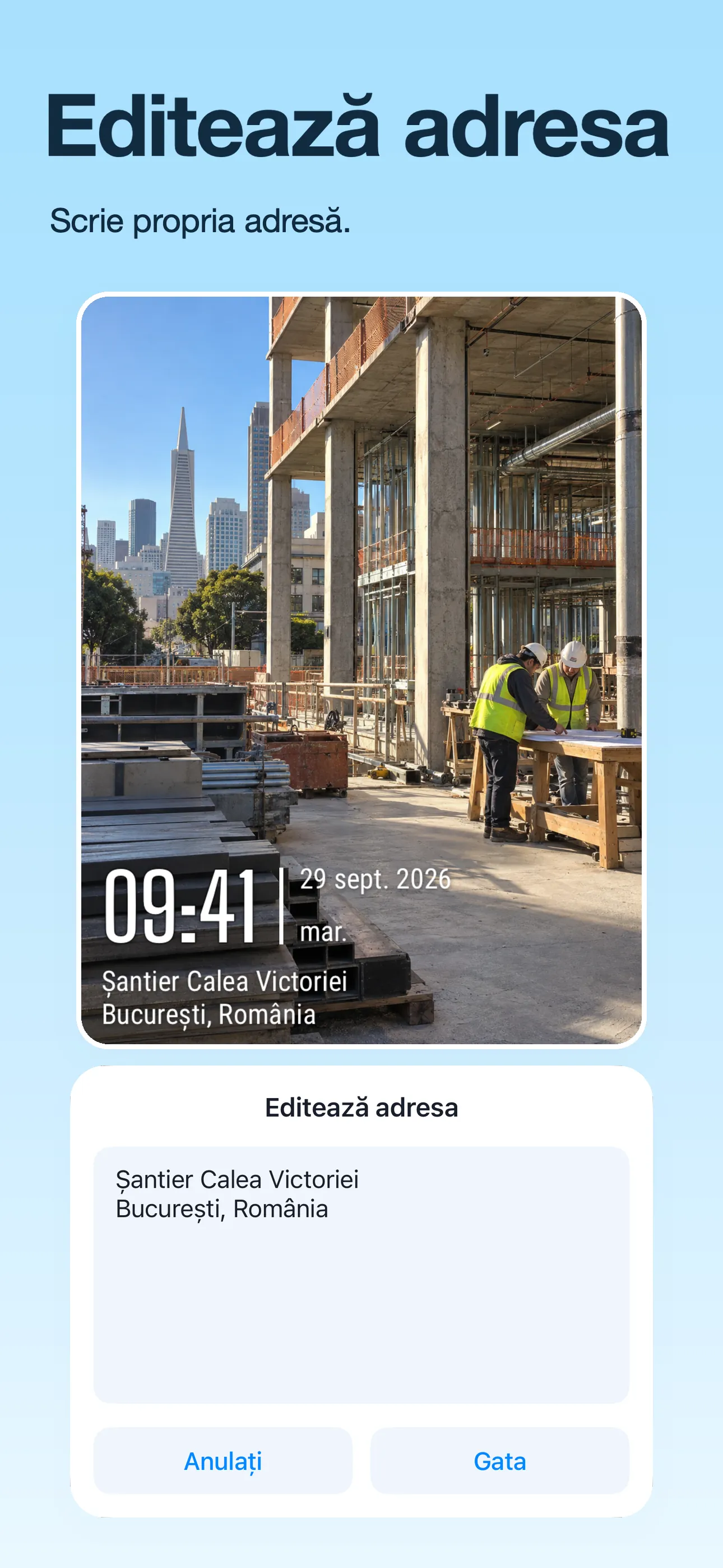 Captură de ecran a magazinului TimeFix localizat