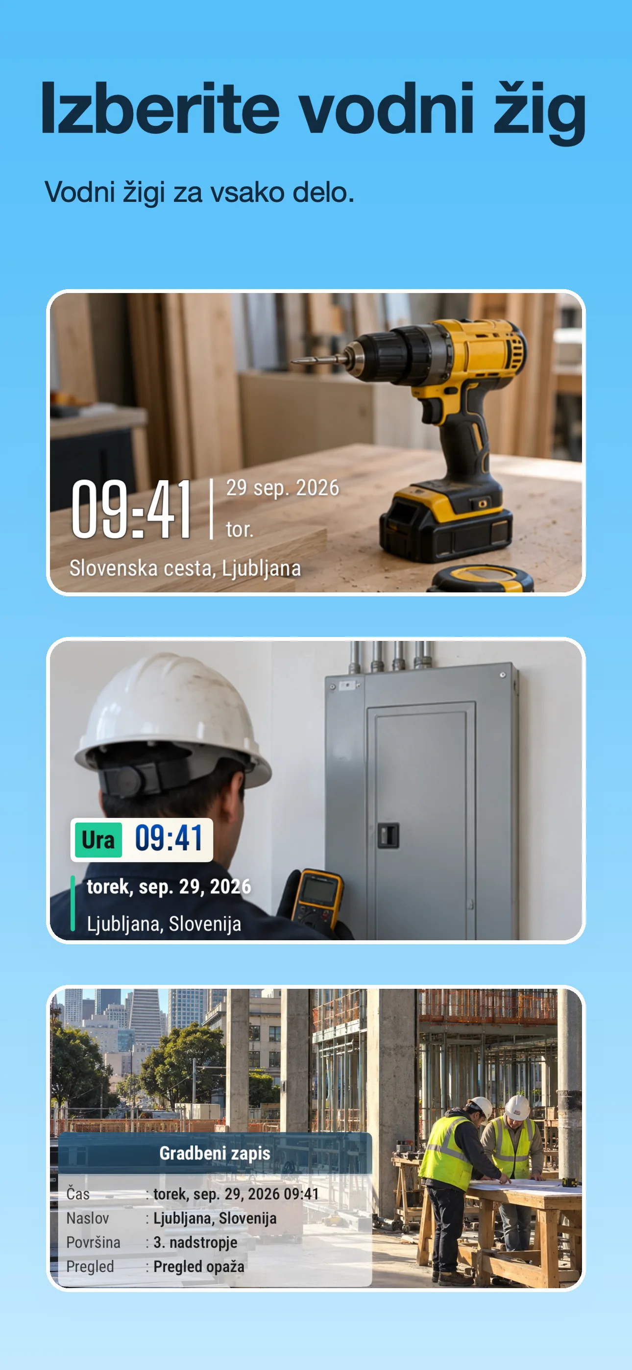 Lokaliziran posnetek zaslona trgovine TimeFix
