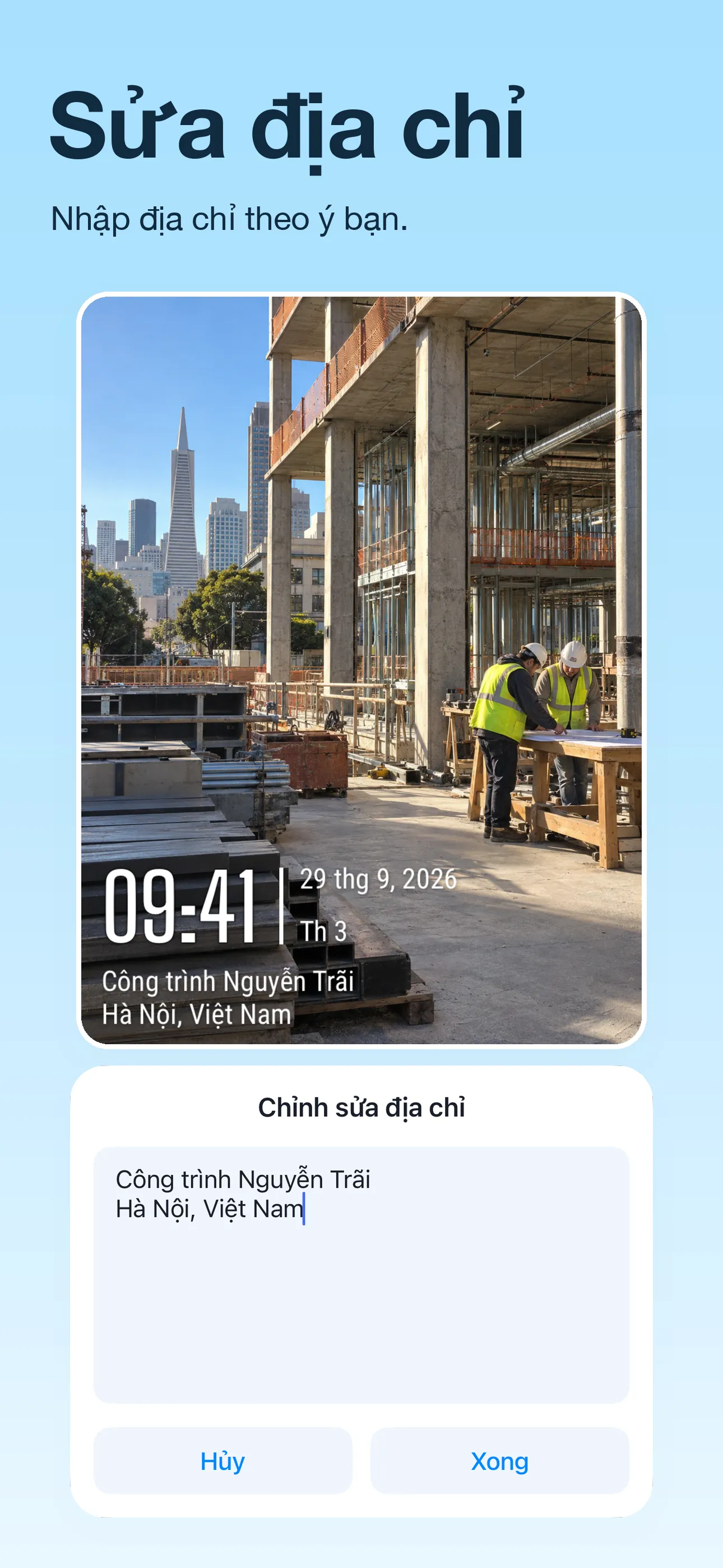Ảnh giới thiệu TimeFix bằng tiếng Việt