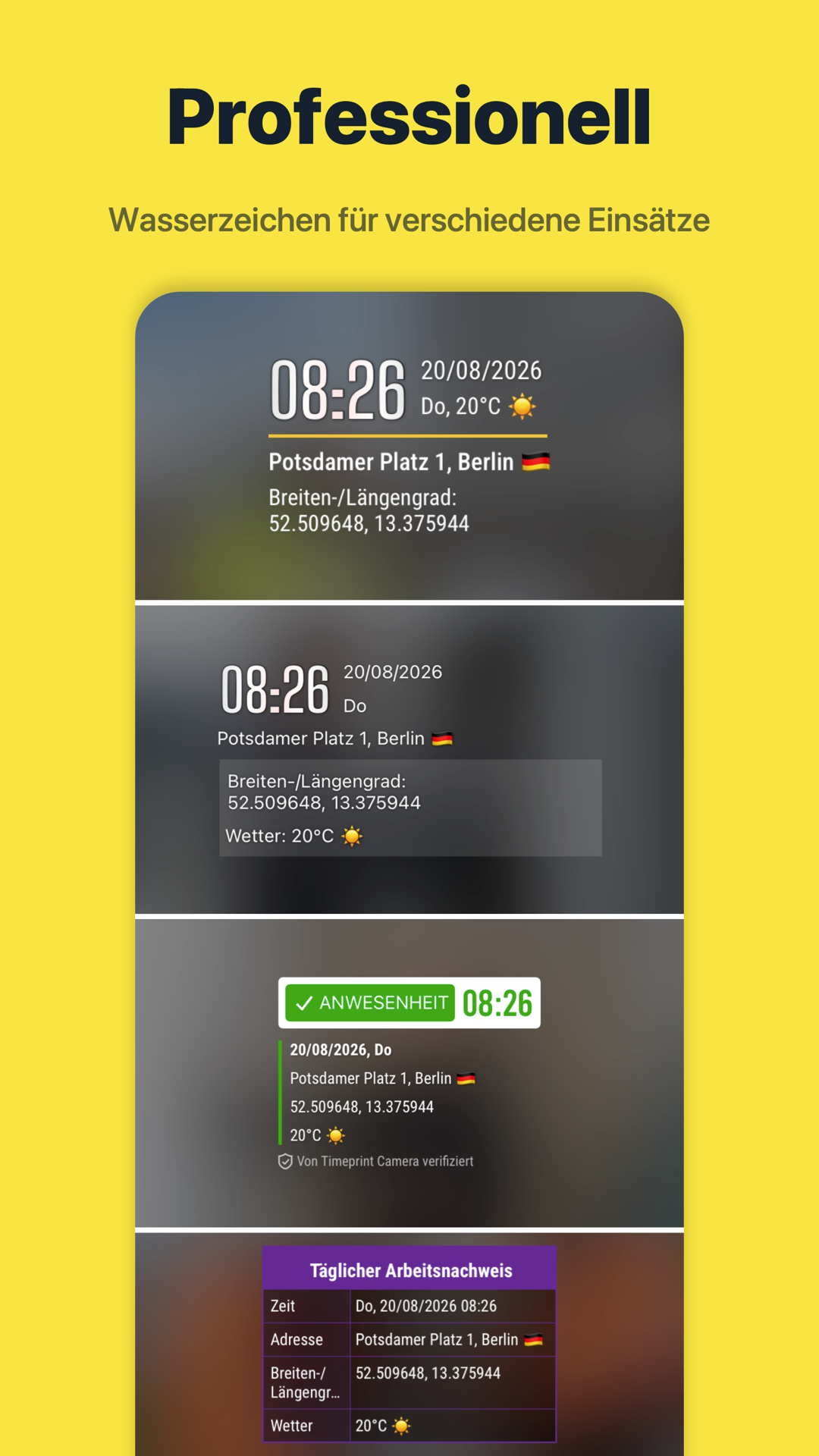 Timeprint · Google Play · 2