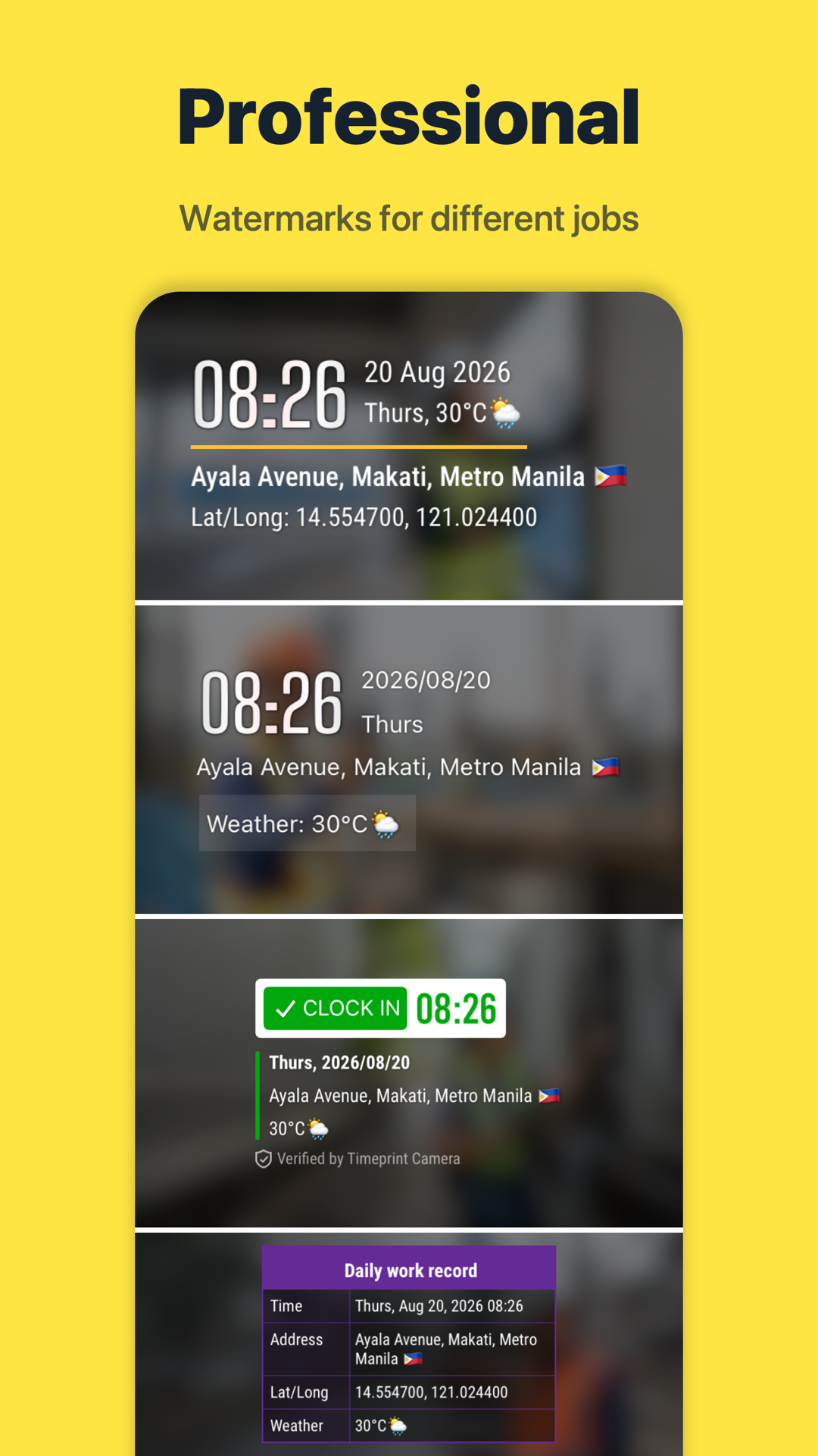 Timeprint · Google Play · 2
